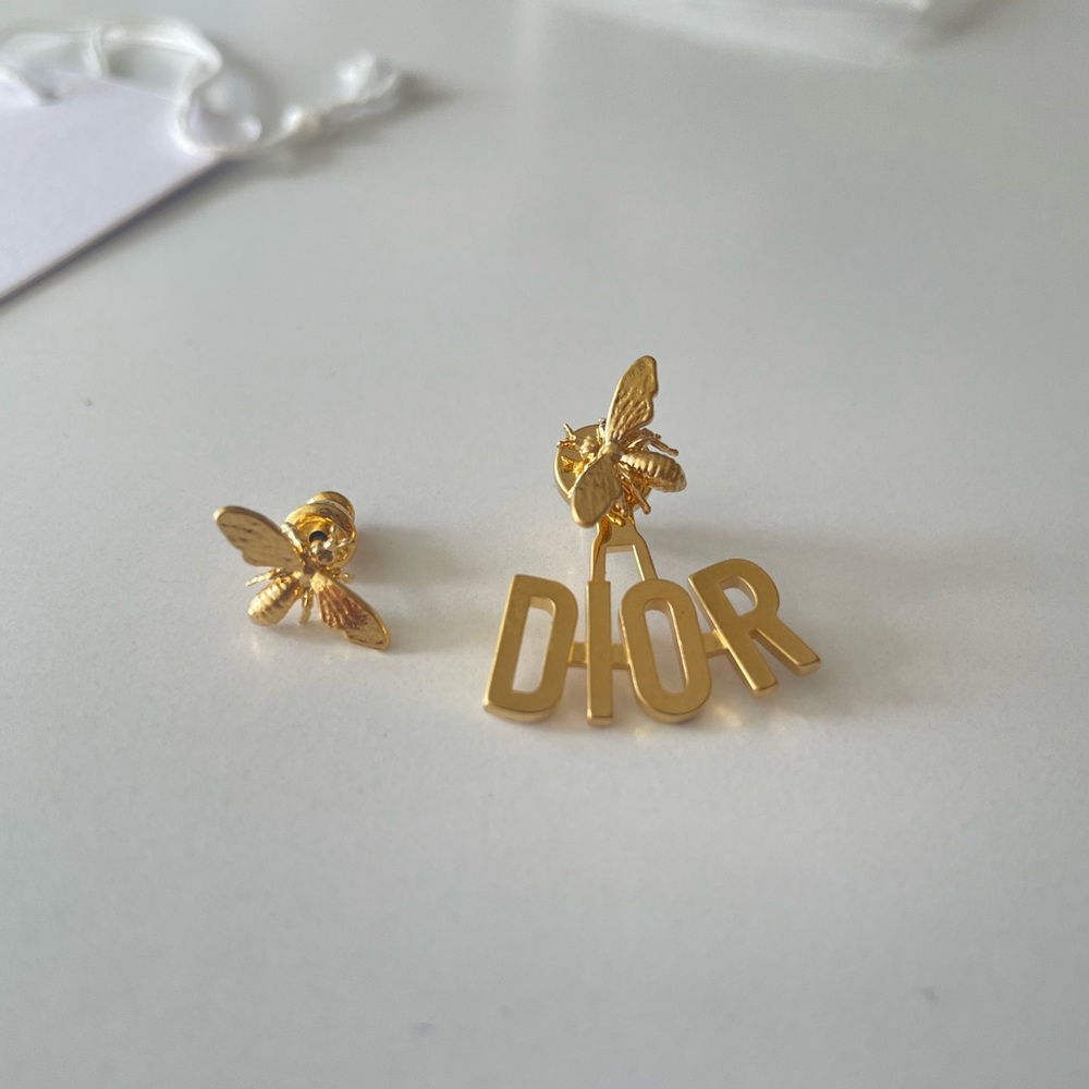 Authentic Dior Bee earrings